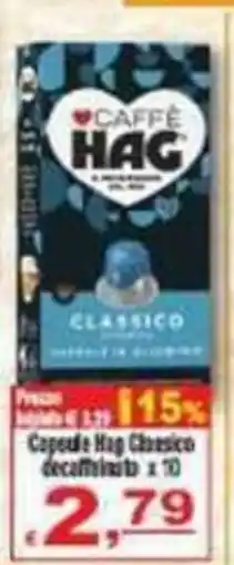 CTS Supermercati Cappuccino Hag Classico decaffeinato offerta