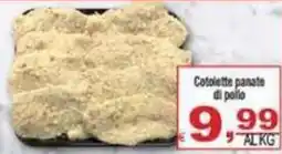 CTS Supermercati Cotolette panate di pollo offerta
