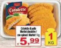 CTS Supermercati Cotolette di pollo Martel classiche offerta