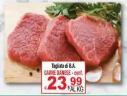 CTS Supermercati Tagliata di B.A. Carne Danese offerta