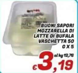 Idromarket Buoni Sapori Mozzarella di Latte di Bufala offerta