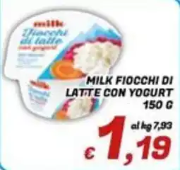 Idromarket Milk Fiacchi di latte con yogurt offerta