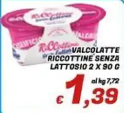 Idromarket Valcolatte Riccotine senza lattosio offerta
