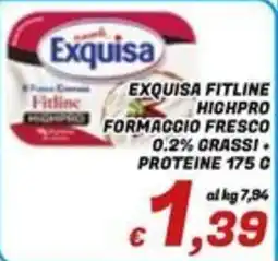 Idromarket Exquisa Fitline Highpro Formaggio Fresco offerta