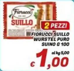 Idromarket Fiorucci Suillo Wurstel Puro Suino offerta