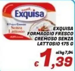 Idromarket Exquisa formaggio fresco cremoso senza lattosio offerta