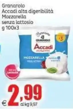 Elite Mozzarella senza lattosio Accadi offerta