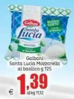 Elite Galbani Santa Lucia Mozzarella al basilico offerta