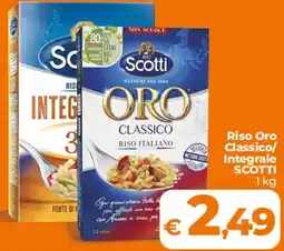 Ipercoop Radenza Riso Oro Classico/Integrale Scotti offerta