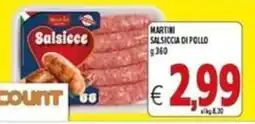 Iper Triscount Martini Salsiccia di pollo offerta