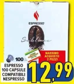 Iper Triscount Espresso Sublime offerta