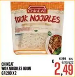 Supermercati EffePiù Chineat wok noodles udon offerta