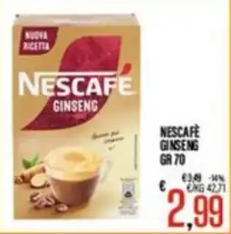 Supermercati EffePiù Nescafé Ginseng offerta