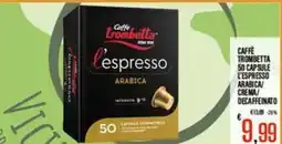 Supermercati EffePiù Caffè Trombetta l'espresso Arabica offerta