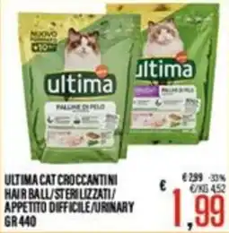Supermercati EffePiù Ultima cat croccantini offerta