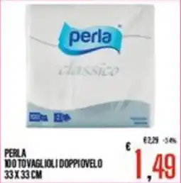 Supermercati EffePiù Perla tovaglioli doppiavelo offerta
