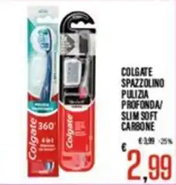 Supermercati EffePiù Colgate spazzolino pulizia profonda/slim soft carbone offerta