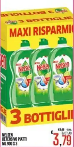 Supermercati EffePiù Nelson detersivo piatti offerta