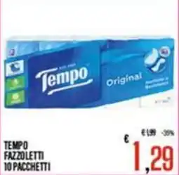 Supermercati EffePiù Tempo Fazzoletti offerta