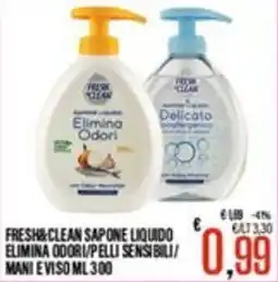 Supermercati EffePiù Fresh&clean sapone liquido offerta