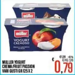 Supermercati EffePiù Müller Yogurt Crema/Fruit Passion offerta