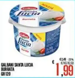 Supermercati EffePiù Galbani Santa Lucia Burrata offerta