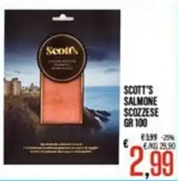 Supermercati EffePiù Scott's salmone scozzese offerta