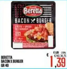 Supermercati EffePiù Beretta Bacon x Burger offerta