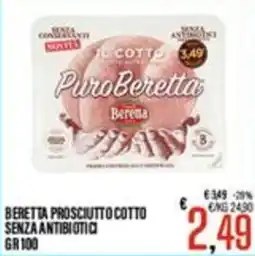Supermercati EffePiù Beretta prosciutto cotto offerta