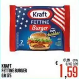 Supermercati EffePiù Kraft Fettine Burger offerta