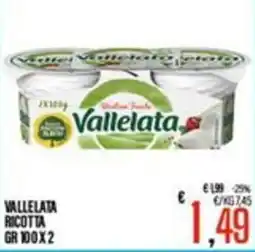 Supermercati EffePiù Vallelata ricotta offerta