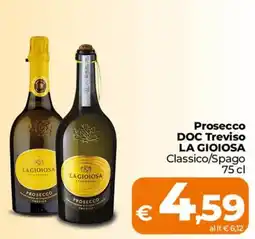 Ipercoop Radenza Prosecco La Gioiosa offerta