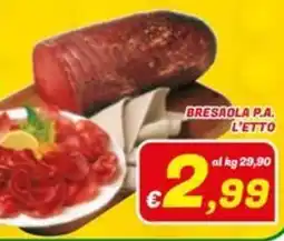 Idromarket Bresaola P.A. offerta