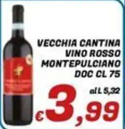 Idromarket Vecchia Cantina Vino Rosso Montepulciano offerta