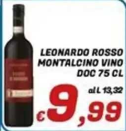 Idromarket Leonardo Rosso Montalcino Vino DOC offerta