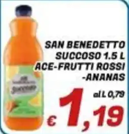 Idromarket San Benedetto succoso ace-frutti rossi-ananas offerta