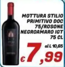 Idromarket Mottura Stilio Primitivo DOC offerta