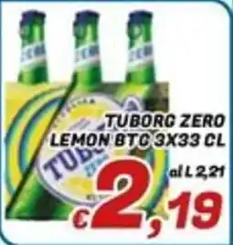 Idromarket Tuborg Zero Lemon offerta