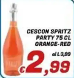 Idromarket Cescon Spritz Party Orange-Red offerta