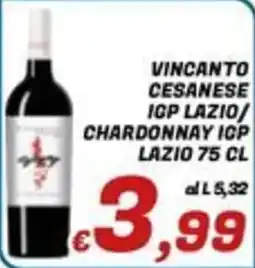 Idromarket Vincanto Cesanese IGP Lazio/Chardonnay IGP Lazio offerta
