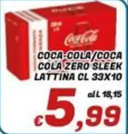 Idromarket Coca-Cola/Coca-Cola Zero Sleek offerta