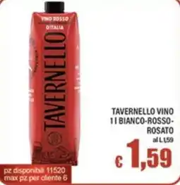 Top Supermercati Tavernello vino offerta
