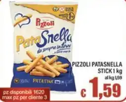 Top Supermercati Pizzoli Patasnella Stick offerta