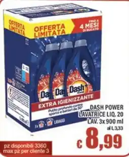 Top Supermercati Dash Power lavatrice liquido offerta