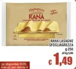 Top Supermercati Rana lasagne sfogliagrezza offerta