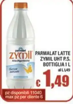 Top Supermercati Parmalat Latte Zymil UHT P.S. offerta