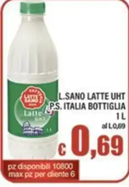 Top Supermercati L.Sano latte UHT offerta
