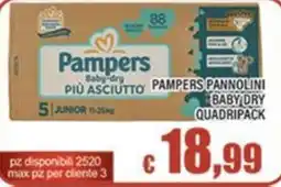 Top Supermercati Pampers Pannolini Baby Dry offerta