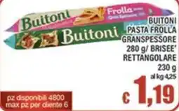 Top Supermercati Buitoni pasta frolla offerta