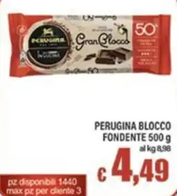 Top Supermercati Perugina blocco fondente offerta